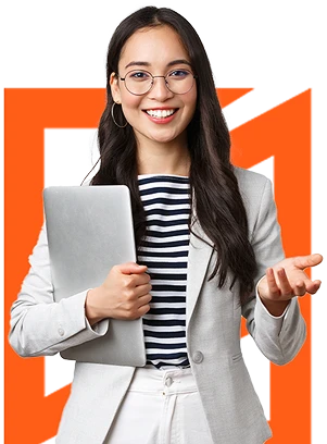 Profesional con laptop